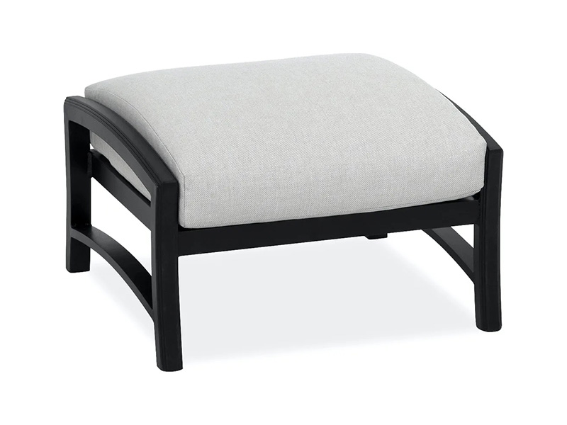 Lodge alderen bronse aluminium med puter Patio Ottoman