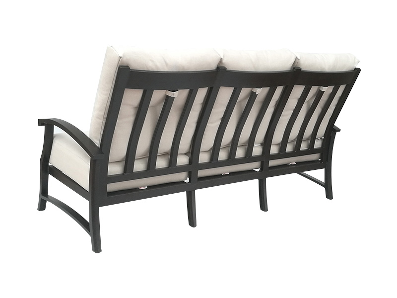Lodge Aged Bronse Aluminium Med Puter Patio Sofa