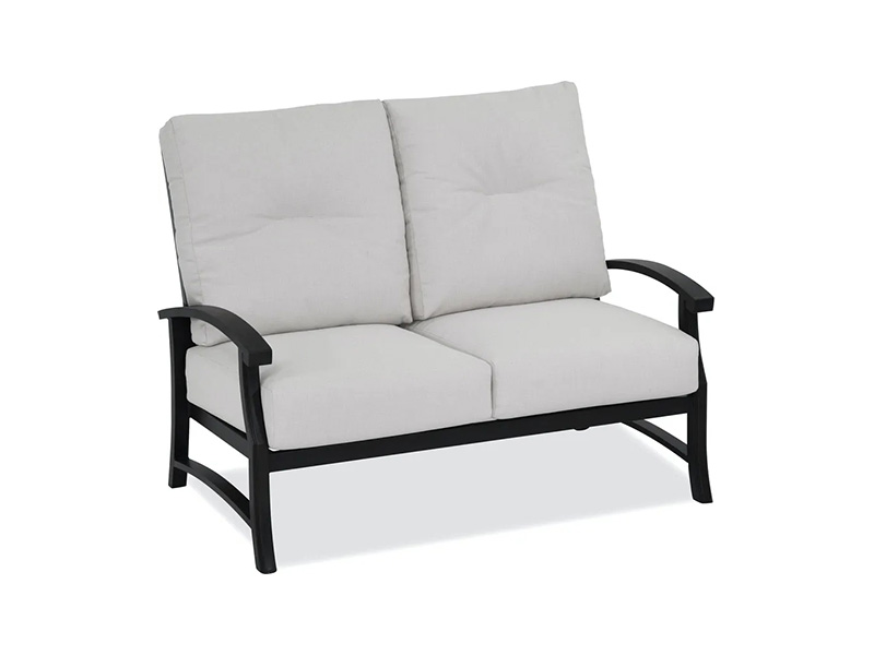Lodge alderen bronse aluminium med puter Patio Loveseat