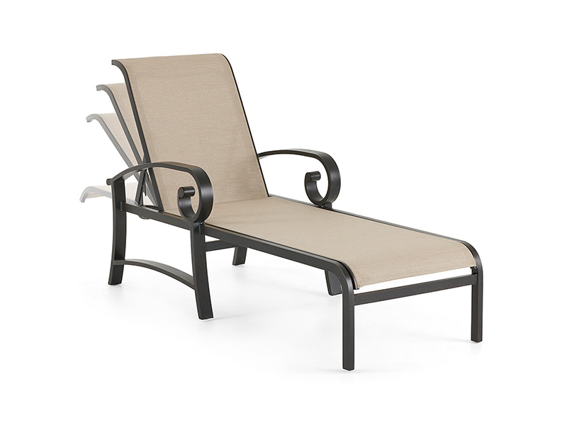 Solstice Aluminium med uteplass Sling Chaise Lounge