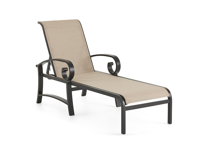 Solstice Aluminium med uteplass Sling Chaise Lounge