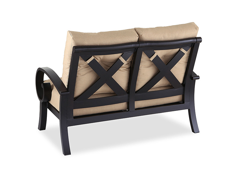 Solstice alderen bronse aluminium med puter Patio Loveseat