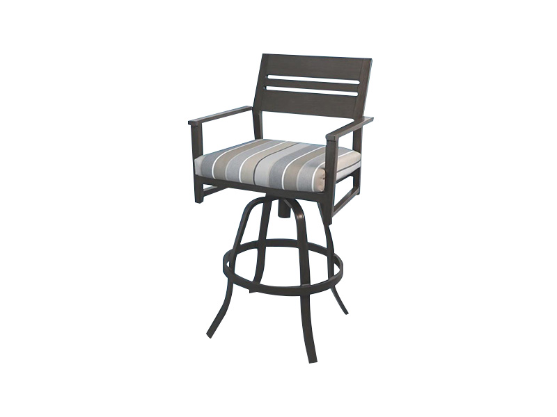 Aspect Aluminium Patio Swivel Barstol med barhøyde