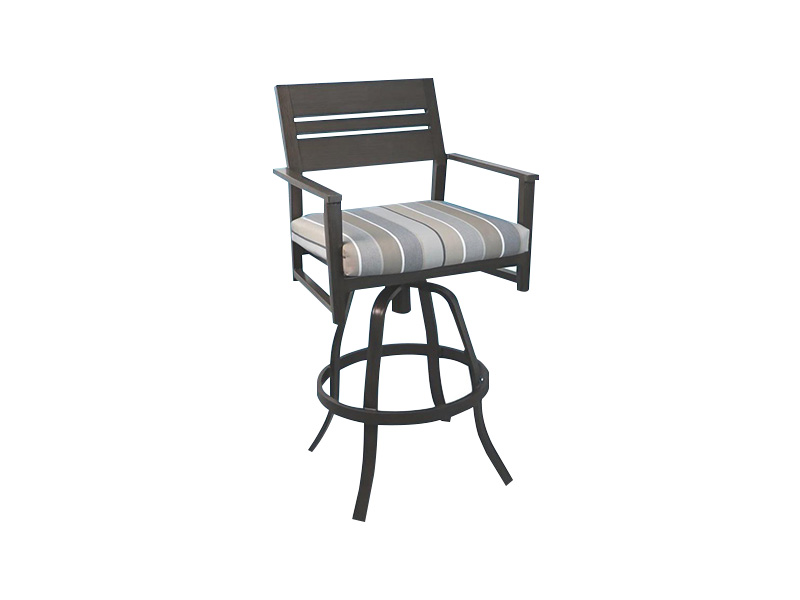 Aspect Aluminium Patio Swivel Barstol med barhøyde