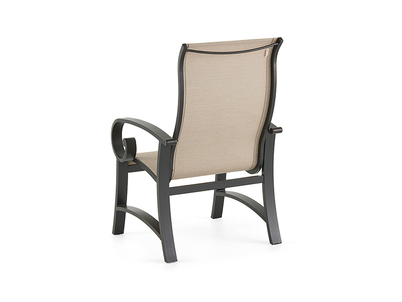Solstice alderen bronse aluminium med slynge spisestuestol