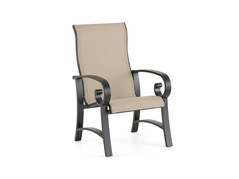 Solstice alderen bronse aluminium med slynge spisestuestol
